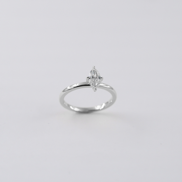Equi Marquise Solitaire 0.5 ct Lab Grown Diamond Ring in Platinum