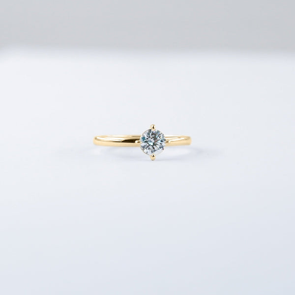 Equi Round Solitaire 0.5 ct Lab Grown Diamond Ring in 18K Gold